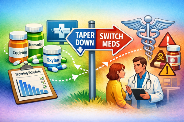 how to safely transition between pain medications