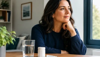 woman happy after taking Oxazepam